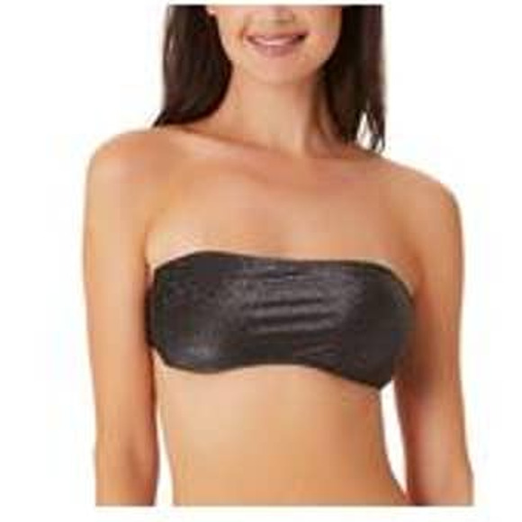 CALIFORNIA WAVES Juniors' Metallic Shine 3pc bikini set black/purple large - Picture 12 of 12